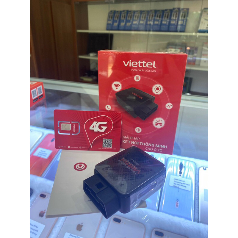 Định vị oto hành trình Vcar 100% Viettel phát WiFi Mới nhất 2024, bảo hành trên toàn hệ thống Viettel 24 tháng