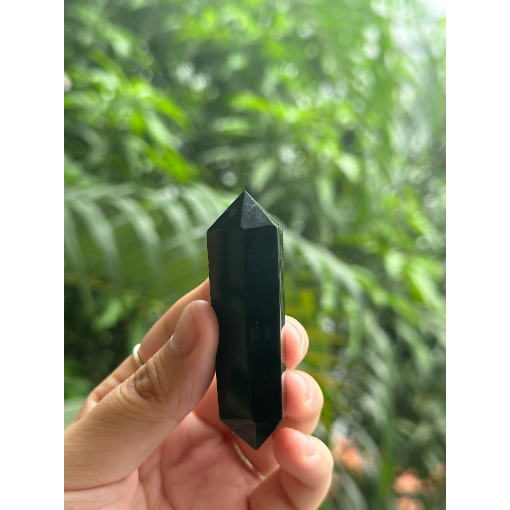 Trụ đá thanh tẩy Obsidian hai đầu