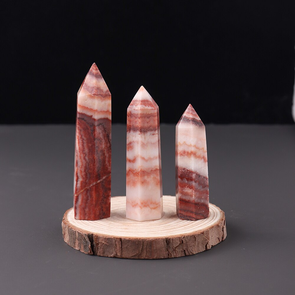 Trụ đá thanh tẩy rhodochrosite
