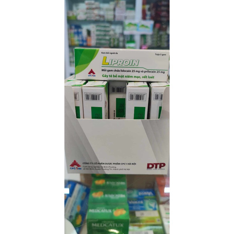 Kem bôi da liproin tuýp 5g  Có thể dùng cho vùng da nhạy cảm