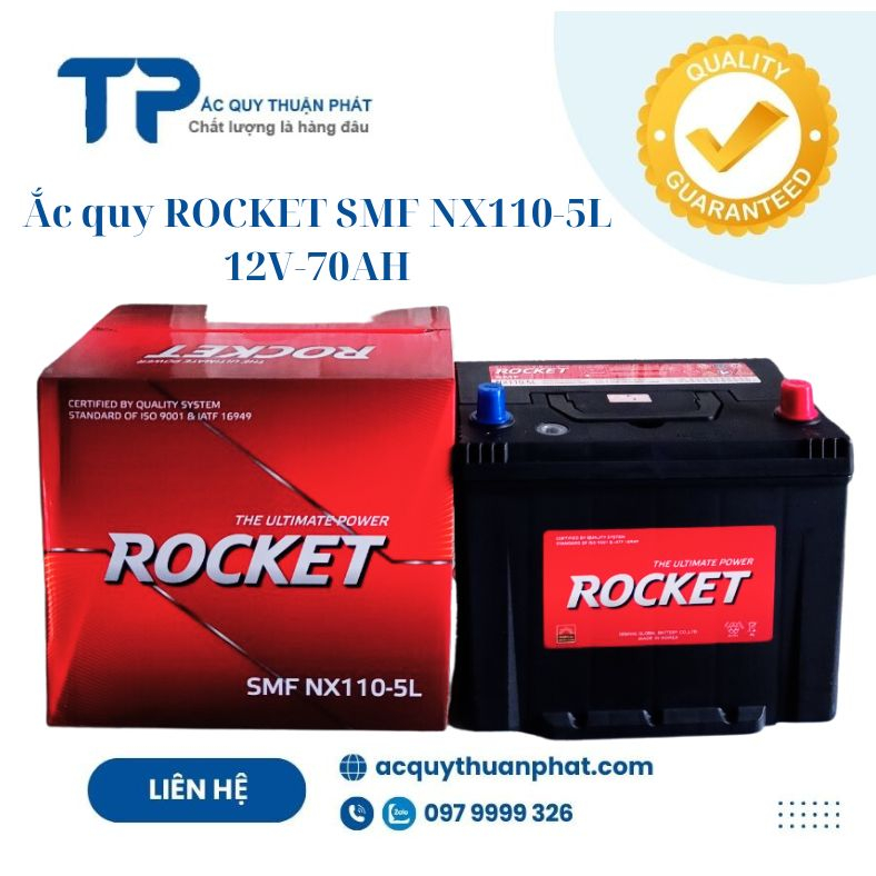 bình ắc quy Rocket Nx100-5L 12V-70ah