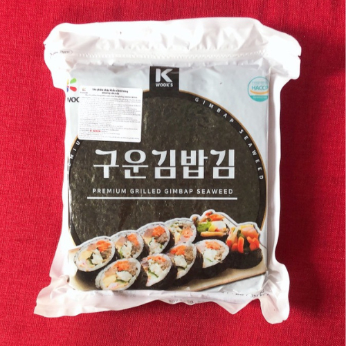 RONG BIỂN CUỘN CƠM, KIMBAP 240gr - 100 LÁ K-WOOK MẪU MỚI