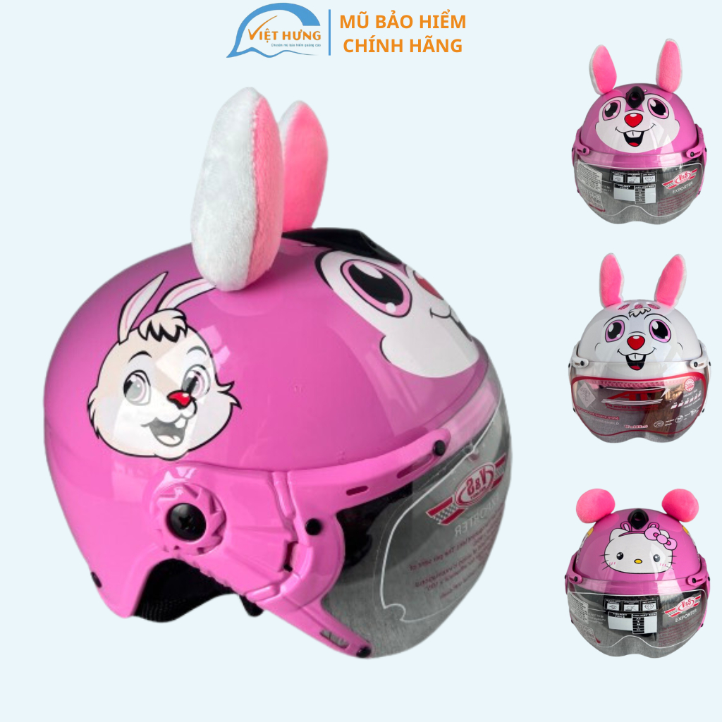Nón bảo hiểm trẻ em siêu ngộ nghĩnh VS103KS - Dành cho bé có trọng lượng dưới 18Kg