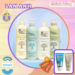Bộ Dầu gội  Biotin Collagen Dầu gội chống rụng tóc Kích thích mọc tóc Phục hồi tóc khô xơ Dưỡng tóc siêu mềm mượt