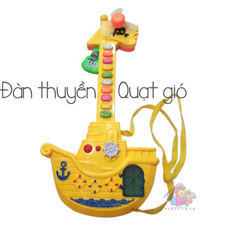 Đồ chơi đàn điện tử hình thuyền có quạt gió dễ thương cho bé