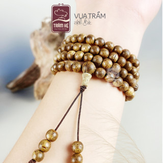 Vòng trầm hương 108 hat cho nam, nữ 6 7 8 li, Trầm Hương Trầm Kệ - Trầm Tốc Việt  Bình An - May Mắn - Tài Lộc.