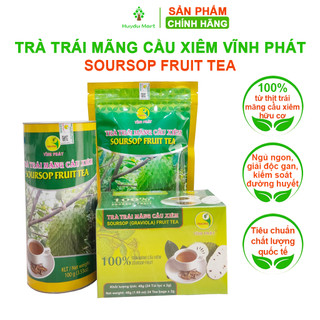 Trà mãng cầu xiêm Vĩnh Phát, trà mãng cầu 100% từ trái mãng cầu xiêm giúp ngủ ngon, thanh nhiệt