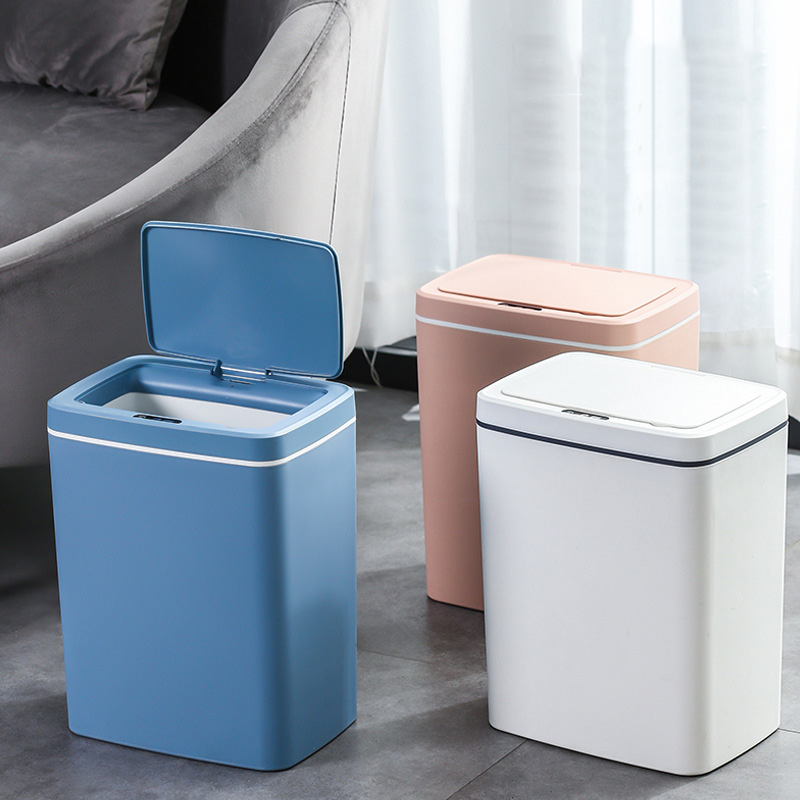 Thùng rác cảm ứng thông minh 16L, Thùng đựg rác nhà bếp nhà vệ sinh
