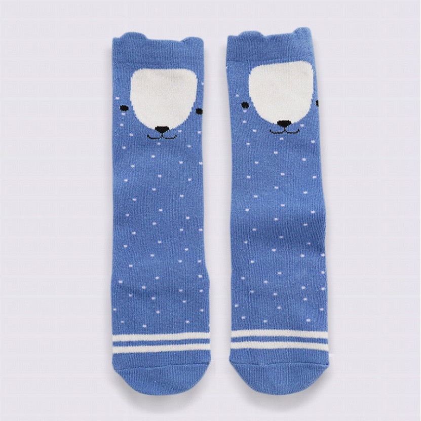 Tất vớ len dài cổ cao hình thú đáng yêu cho bé