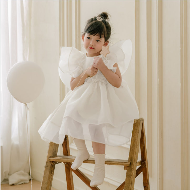 Váy cho bé Sora.bébé Clarina Dress chất liệu organza cao cấp lót lụa bồng xòe đáng yêu