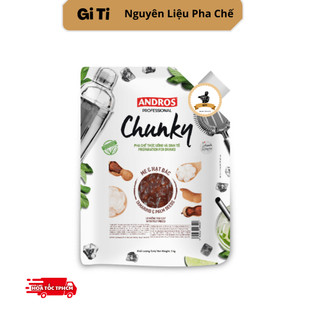 Mứt chunky trái cây pha chế me & hạt đác - có miếng trái cây thật - andros chunky - 1kg