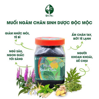Muối Ngâm Chân Sinh Dược  shopdocmoc, Muối ngâm chân thảo dược giảm đau nhức, giảm tê bì, giúp ngủ ngon, thư giãn 450gr