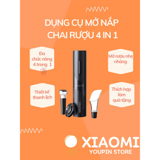 Dụng Cụ Tự Động Mở Nắp Chai Rượu Xiaomi Youpin Samurai 4 Trong 1 Màu Đen tiện lợi