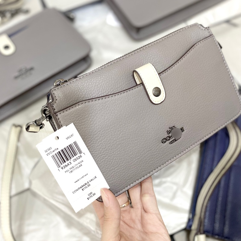 Túi coach cluth đeo chéo nữ