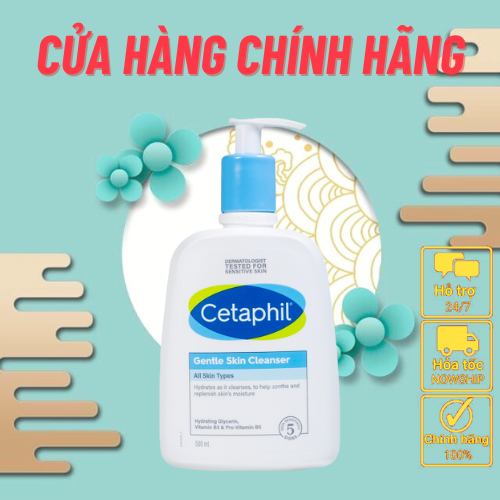 Sữa rửa mặt dịu nhẹ Cetaphil 473ml mẫu dành cho da dầu và da nhạy cảm chính hãng mới LIV Beauty | BigBuy360 - bigbuy360.vn