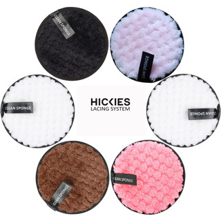 Miếng tẩy trang có thể tái sử dụng hickies lacing system, khăn lau tẩy trang trên mặt bằng microfiber