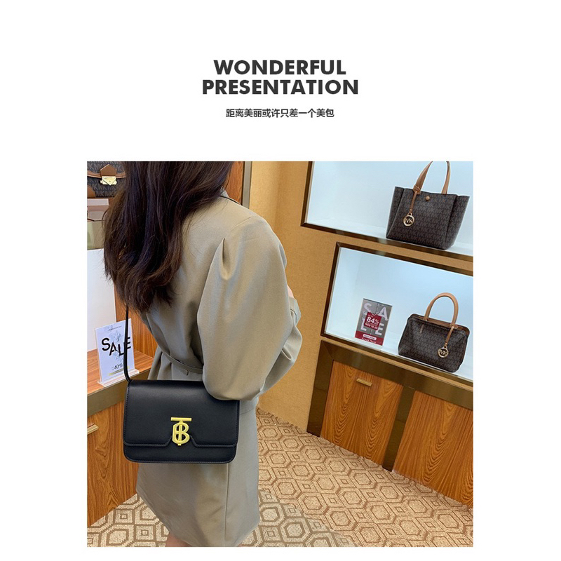 Túi da trơn khoá cài màu đồng cổ size 22cm dây đeo vai, chéo