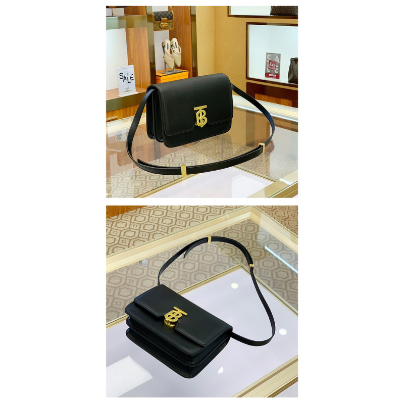 Túi da trơn khoá cài màu đồng cổ size 22cm dây đeo vai, chéo