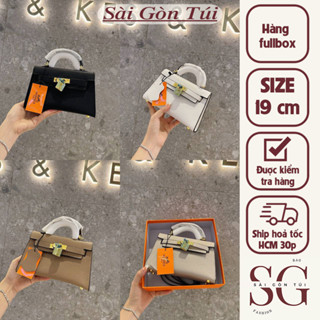 Túi Xách Nữ Full Box Cao Cấp Da Sần Kèm Ổ Khóa Phụ Kiện, Có Dây Đeo Chéo Đen Trắng Nude Loại 1 Hộp Quà