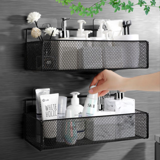 Kệ Đựng Đồ Nhà Tắm Dán Tường Đa Năng, Kệ Treo Tường, Giỏ Treo Đồ Đầu Giường Ký Túc Xá