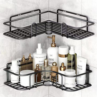 Kệ Góc Nhà Tắm Inox Dán Tường Đa Năng,  Kệ Để Đồ Dán Tường Inox 304 Không Cần Khoan Đục MKS014