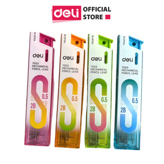 Ruột bút chì kim 0.5mm 0.7mm Deli, ngòi chì kim, lõi chì bấm nhỏ gọn tiện lợi phù hợp cho học sinh, văn phòng
