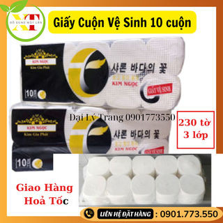 Combo 10 cuộn giấy vệ sinh Hàn Quốc giá sỉ