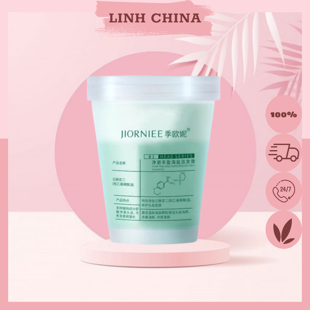 Tẩy da chết JIORNIEE tẩy tế bào chết da đầu - kiểm soát dầu nhờn giảm bết tóc làm sạch gàu