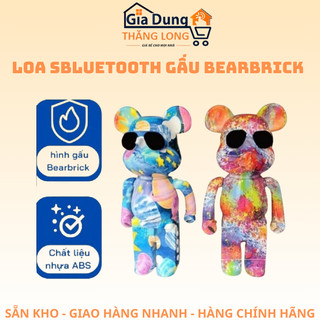 Loa bluetooth gấu bearbrick nghe nhạc, loa gấu mini b5 màu sắc sang chảnh mẫu mới 2022