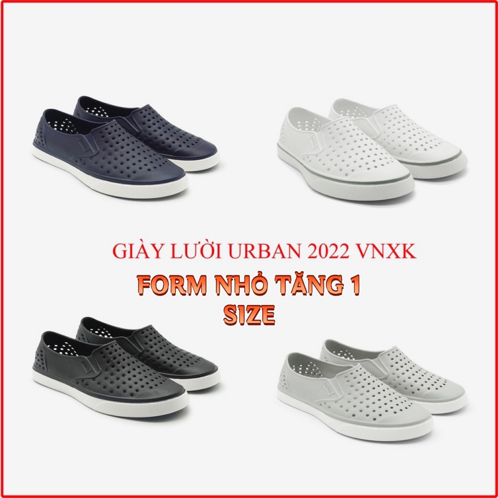 Giày URBAN đi mưa, du lịch, đi làm, chống nước, thoáng khí, ko hôi chân siêu mềm, siêu nhẹ tăng 1 sz