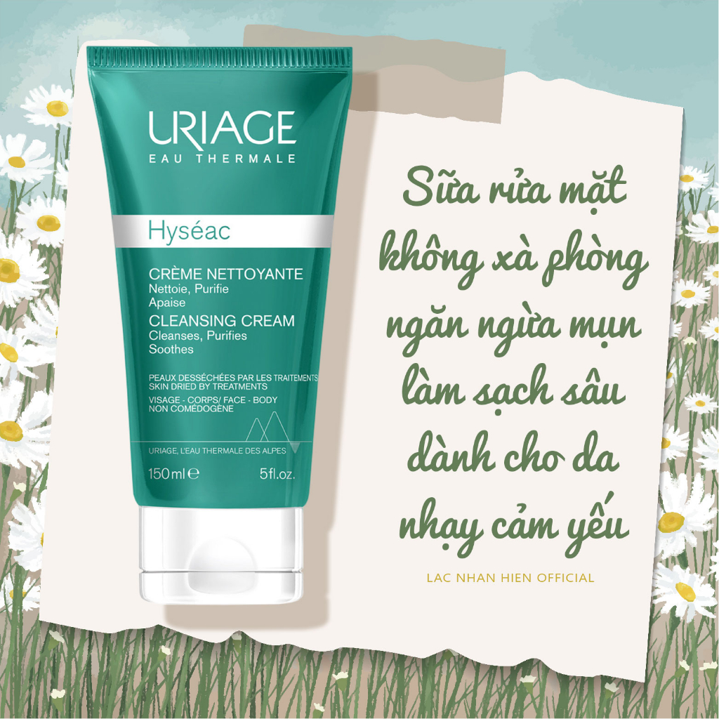 SỮA RỬA MẶT URIAGE HYSEAC CLEANSING GEL CHO DA DẦU MỤN (URIAGE HYSEAC GEL NETTOYANT)