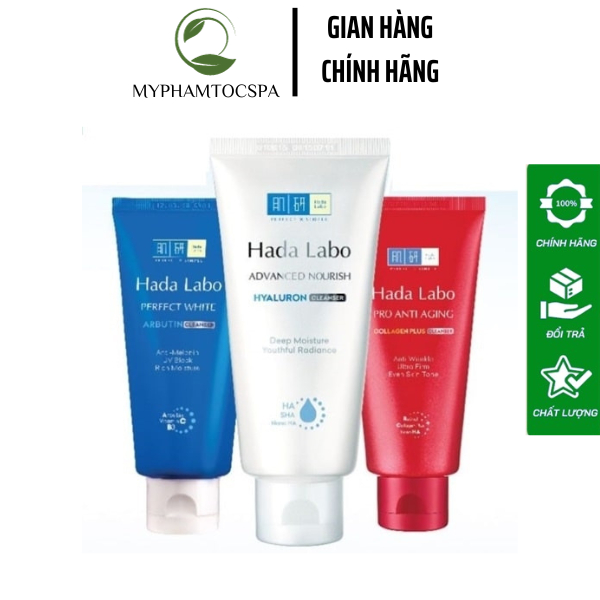 Sữa Rửa Mặt Hada Labo Màu Đỏ Chuyên Biệt Chống Lão Hóa, Dưỡng Trắng Da 80g Myphamtocspa