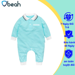 body liền thân cho bé,body polo bé trai chất liệu cotton organic mềm mịn thoáng khí size 59 đến 90 Obeah Mã OB102107