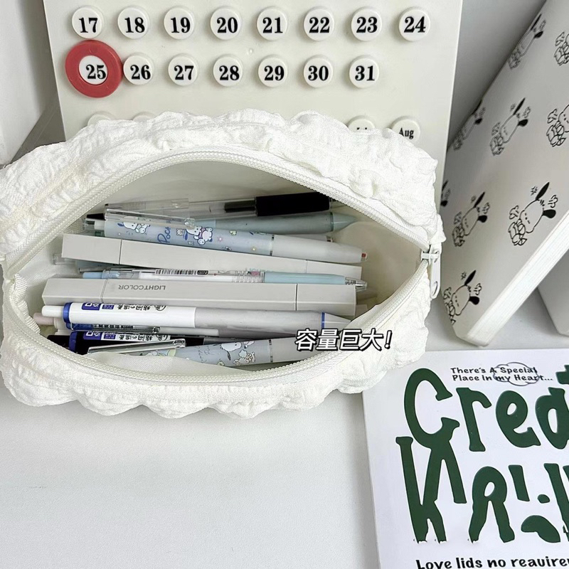 Túi đựng viết màu sữa xinh xắn dễ thương TB009