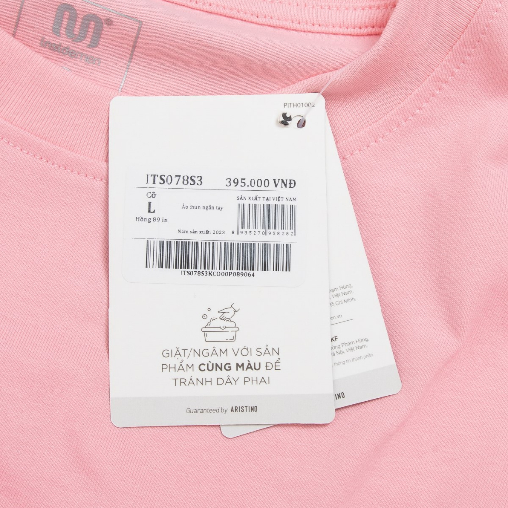 Áo phông unisex nam nữ local brand INSIDEMEN tay lỡ chất liệu 100% cotton 3 size M,L,XL ITS078S3
