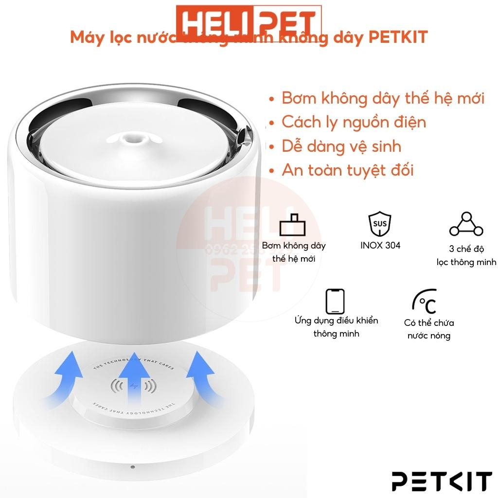 Máy Lọc Nước Cho Mèo PETKIT Eversweet 6 Bơm Không Dây, Chất Liệu Inox 304 và Nhựa ABS - HeLiPet