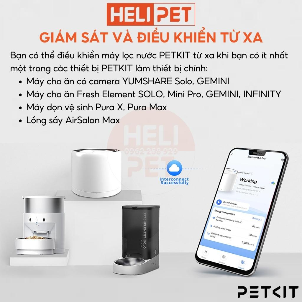 Máy Lọc Nước Cho Mèo PETKIT Eversweet 6 Bơm Không Dây, Chất Liệu Inox 304 và Nhựa ABS - HeLiPet