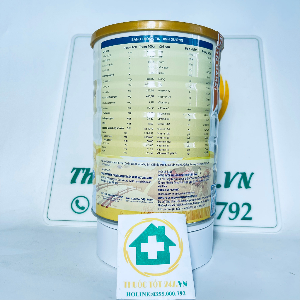 Sữa Canxi Hữu cơ Healyn Canxi -Hộp 900g