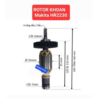 Rotor khoan makita hr2230