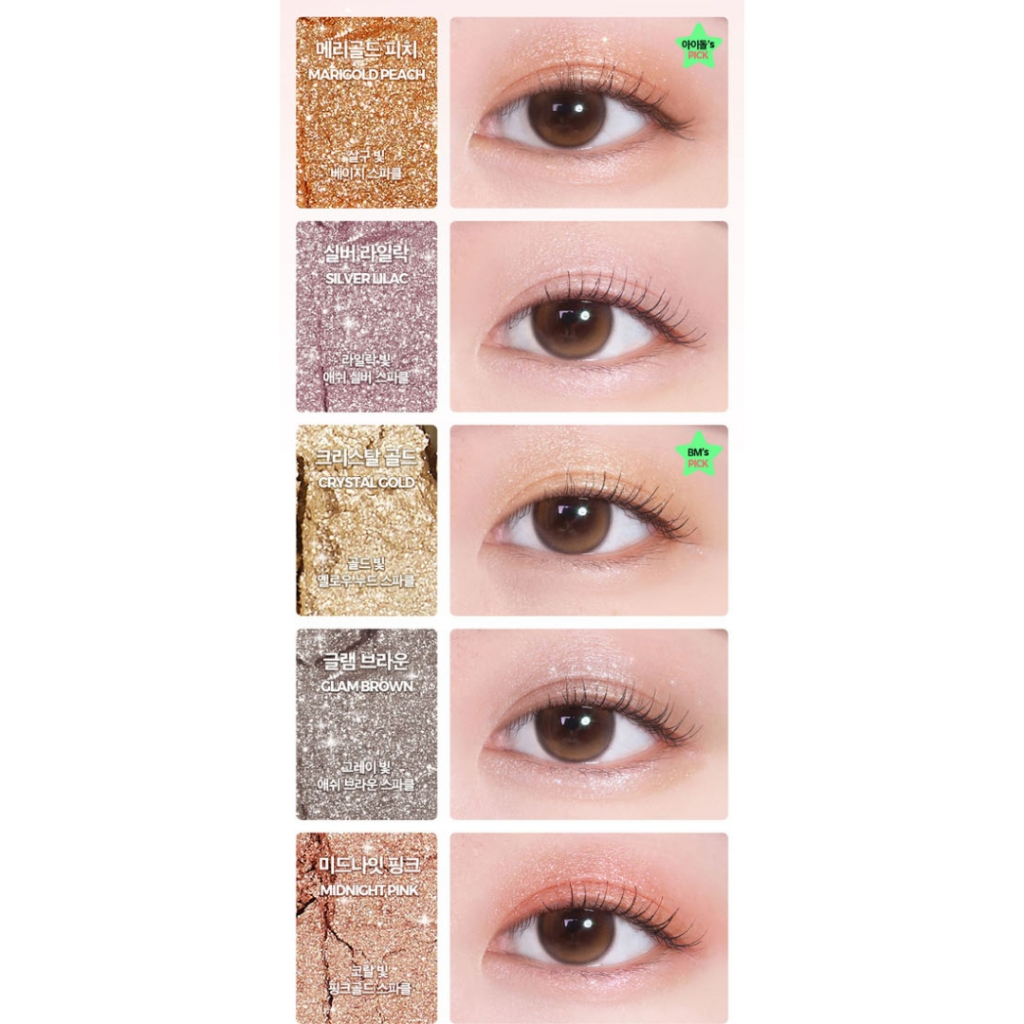 Phấn Mắt Ngọc Trai Lấp Lánh Klavuu Hàn Quốc - Siêu Mịn, Siêu Lì, Không Trôi