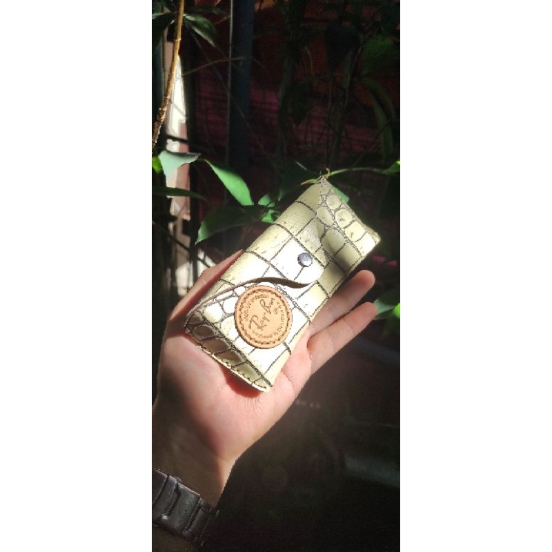 Bao da đựng kính rayban size 58 thủ công da thật