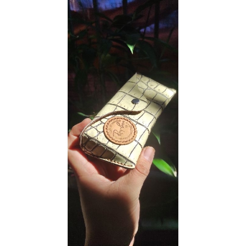 Bao da đựng kính rayban size 58 thủ công da thật