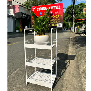 Kệ sắt 3 tầng, sơn tĩnh điện, kệ quảng cáo sản phẩm...