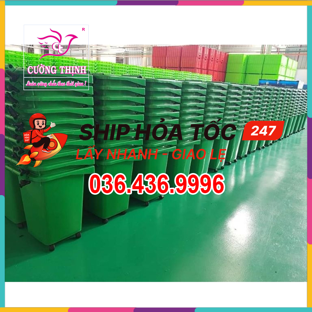 Thùng Rác Công Cộng 60L 4 Bánh Xe Di Chuyển Dễ Dàng Thùng Rác Ngoài Trời Có Nắp...