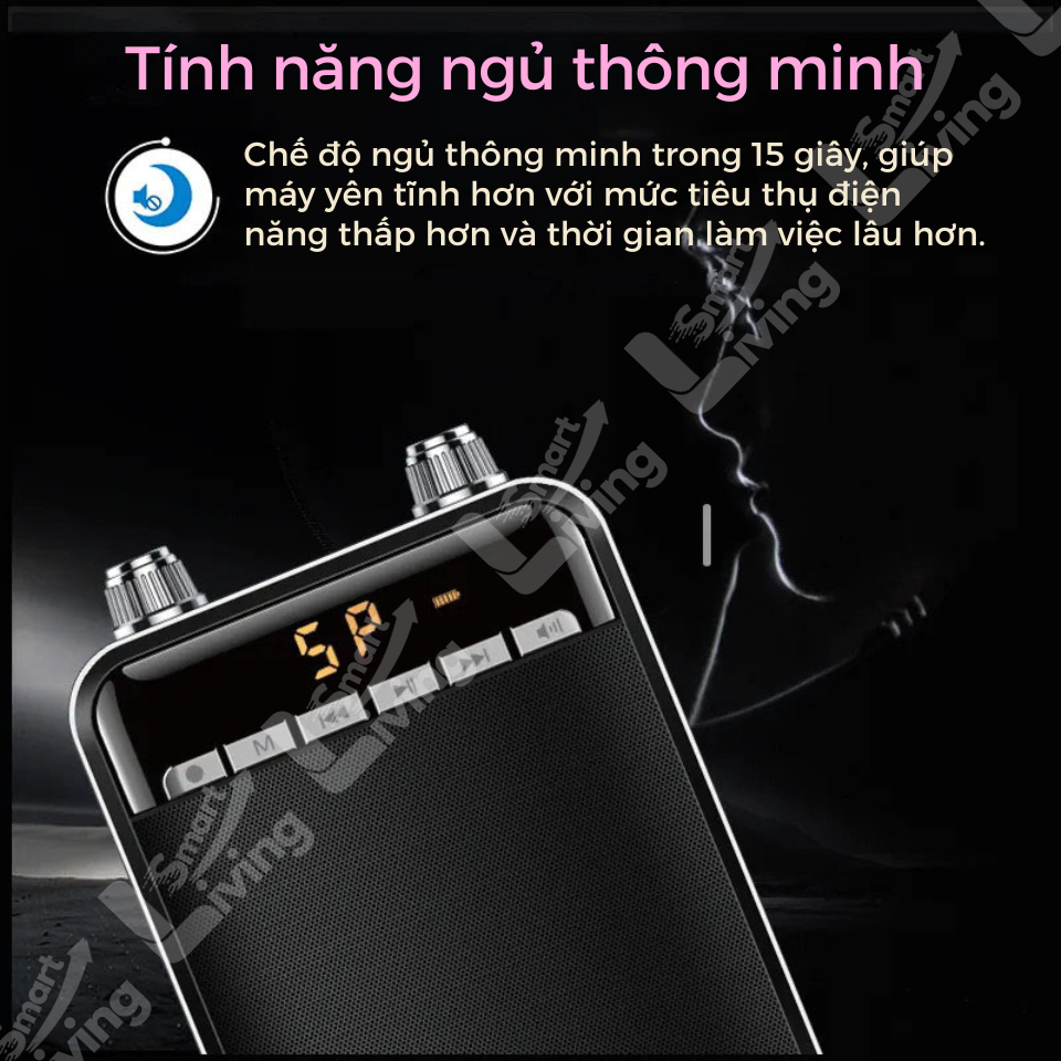 Loa Trợ Giảng Không Dây, Máy Trợ Giảng KAW ZS, Hỗ Trợ Bluetooth, Âm Thanh To, Rõ Ràng, Dễ Dàng Sử Dụng