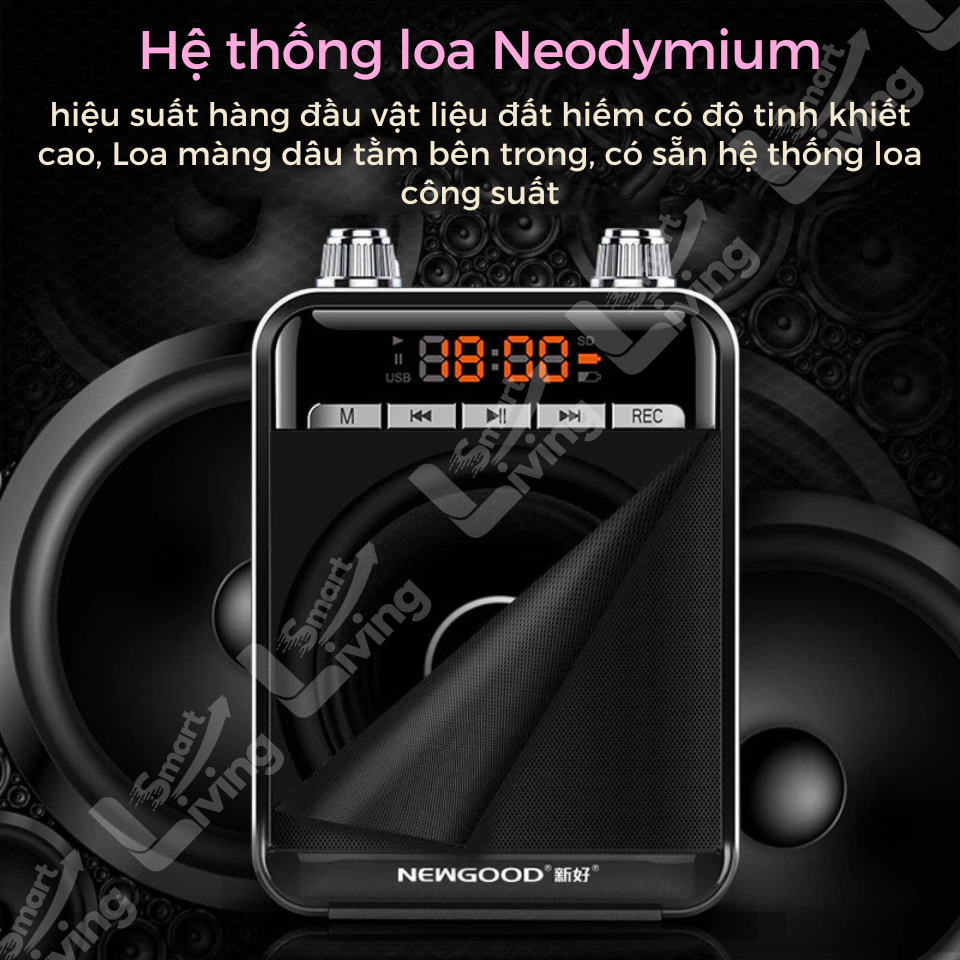 Loa Trợ Giảng Không Dây, Máy Trợ Giảng KAW ZS, Hỗ Trợ Bluetooth, Âm Thanh To, Rõ Ràng, Dễ Dàng Sử Dụng