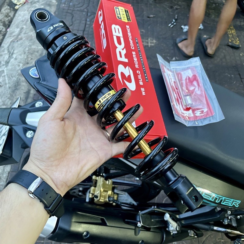 Phuộc RCB C Đen ty vàng các dòng xe