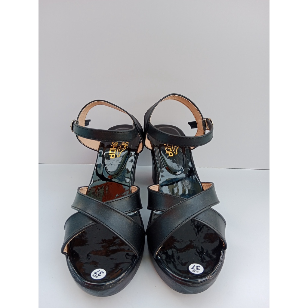 Dép nữ cao gót ĐẸP mẫu quai chéo gót vuông 7 phân chắc chắn, Thời Trang hè KH-03