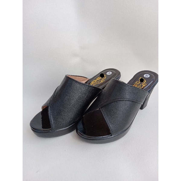 Dép nữ cao gót ĐẸP mẫu quai bản vá gót vuông 7 phân chắc chắn, Thời Trang hè KH-10