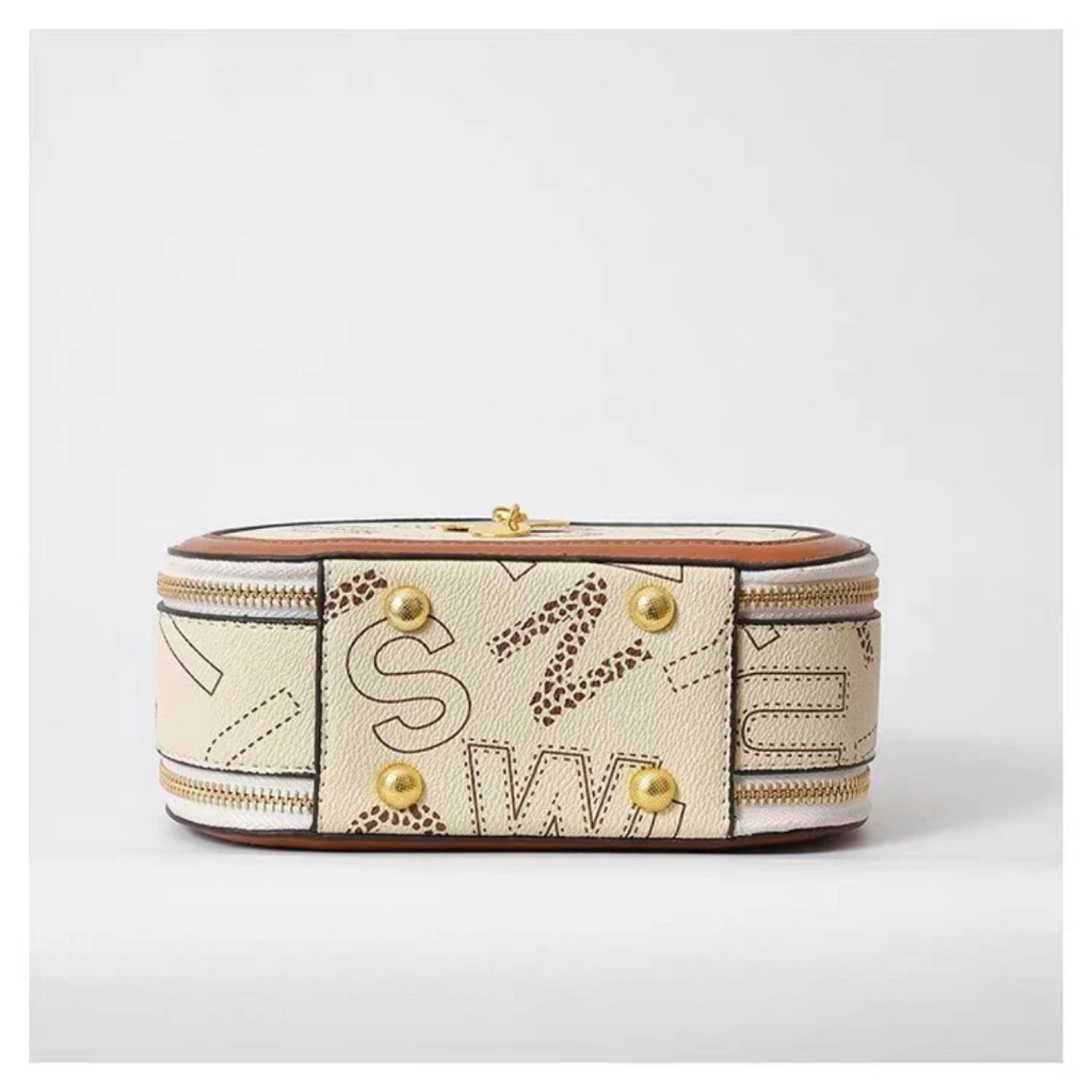 Túi xách nữ đeo chéo móc mèo cầm tay dáng trống pamoli_ TDC129